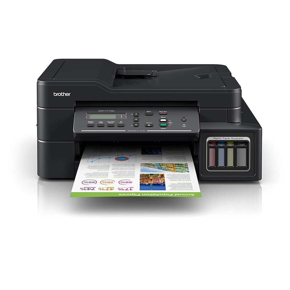 impresora multifuncional brother dcp-t710w, adf, wifi