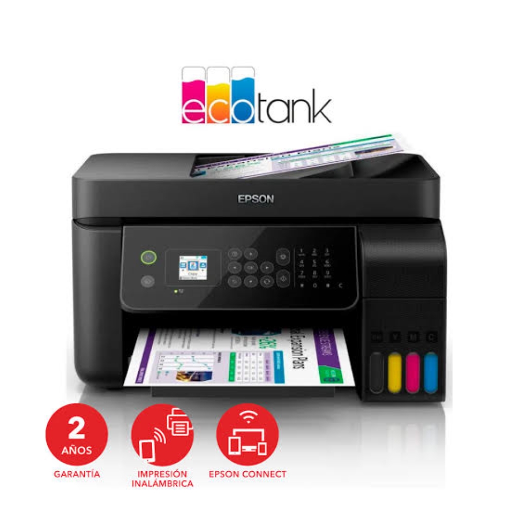 impresora multifunciónal epson ecotank l5190, wifi, adf,fax