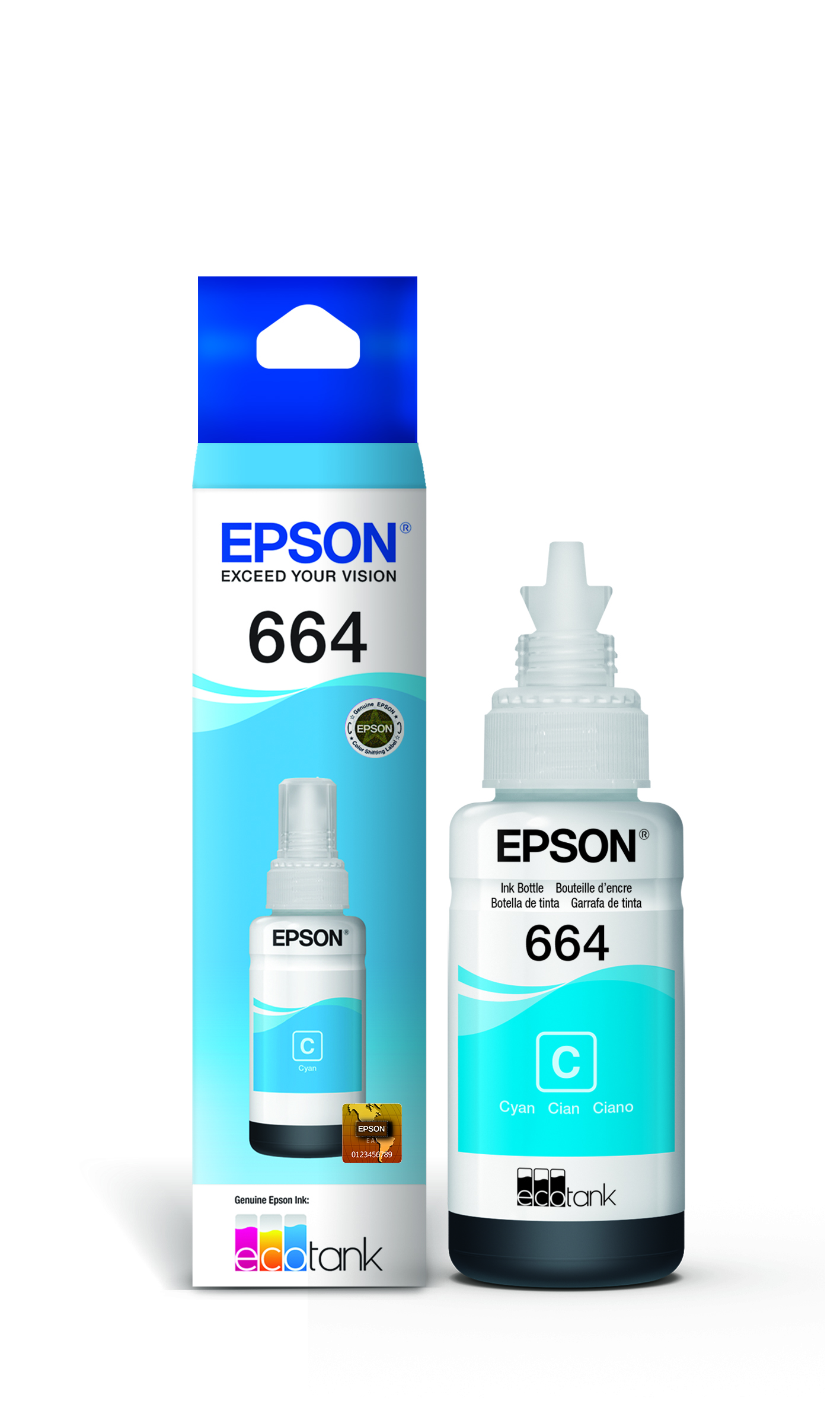 TINTA EPSON CYAN T664