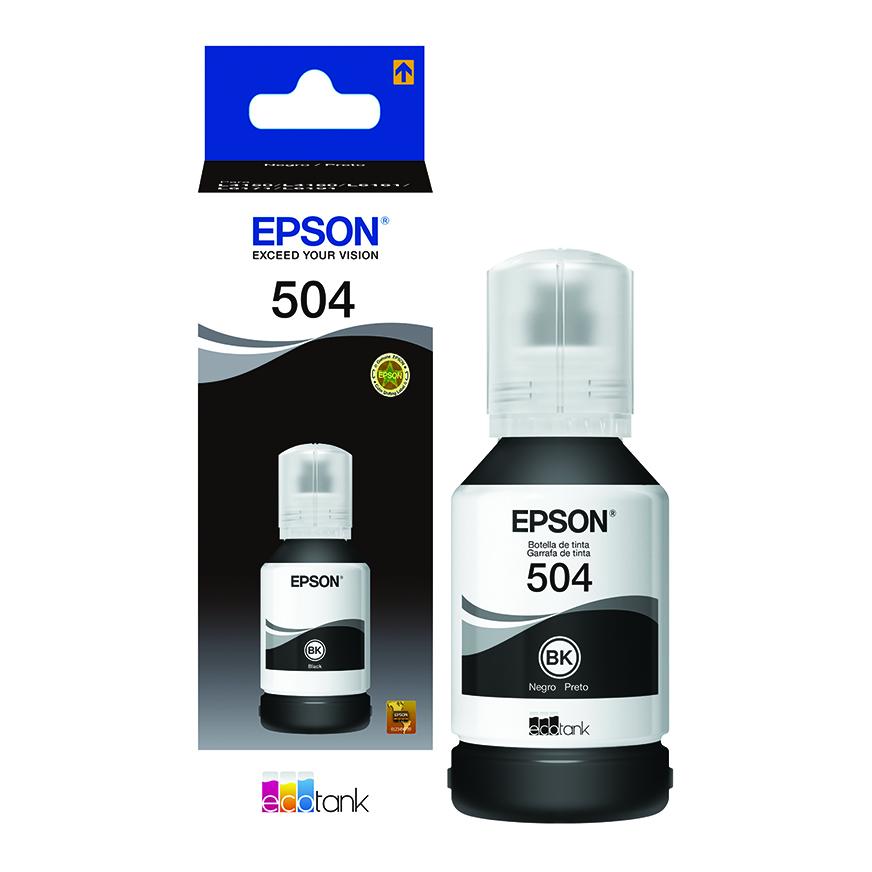 Tinta Epson T504 Para L4160L6171 127Ml-Negro - Epson | Knasta Chile